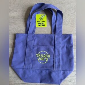 Trader Joe’s Canvas Purple tote bag